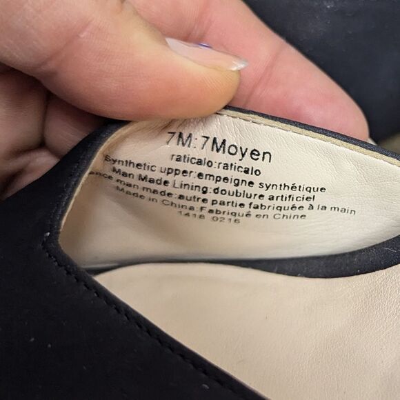 Nine West Ratical Black Platform Heels Size 7 - Picture 6 of 12